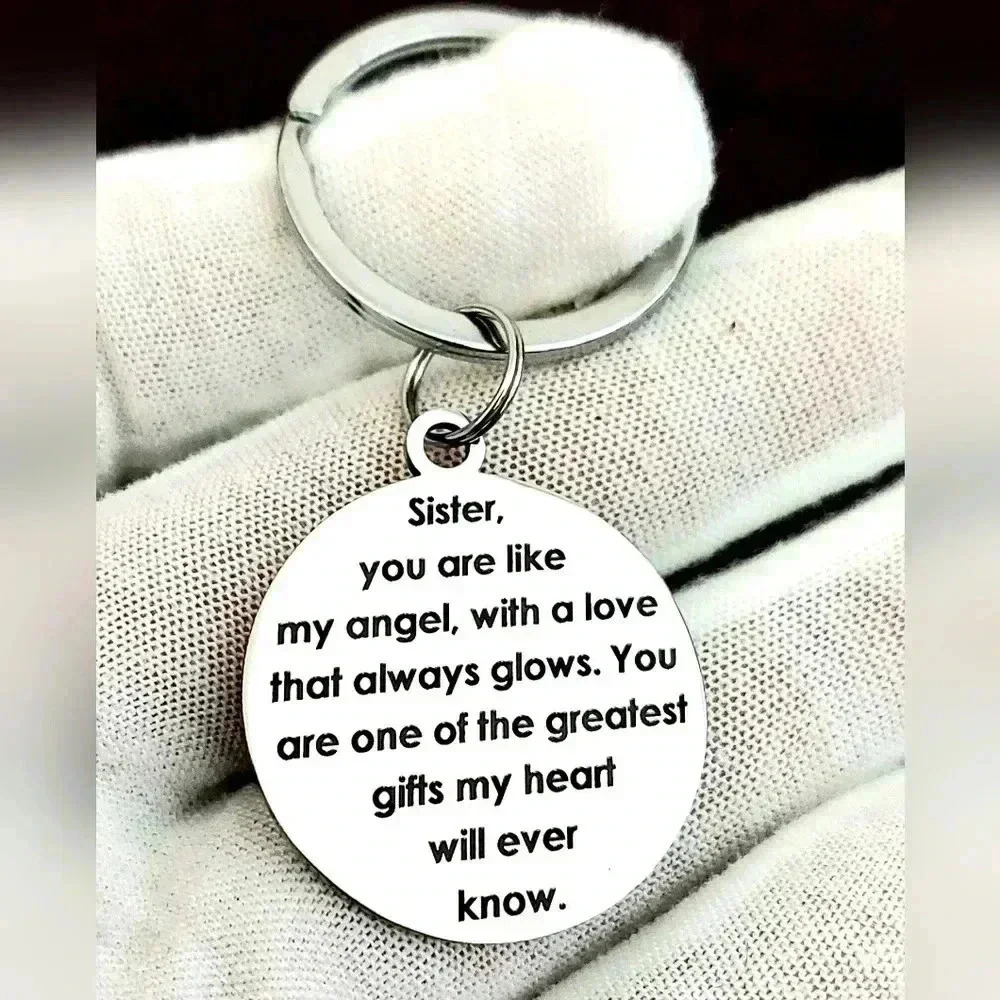 Sister You're My Angel Keychain